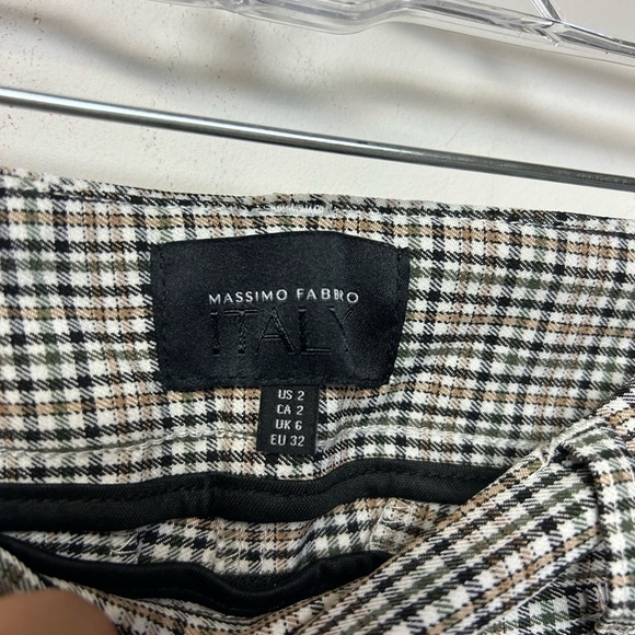 Massimo fabric Italy trousers skinny fit striped pants size 2 - Picture 8 of 10
